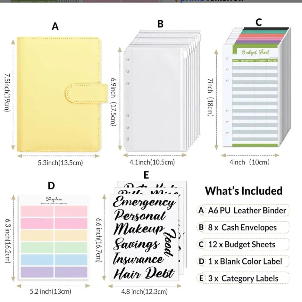 Yello Budget Planner with add ons